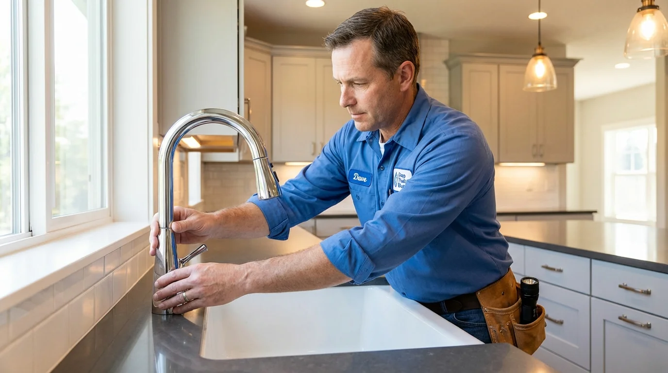 Kitchen faucet installation by Johns Plumbing LLC in Millen